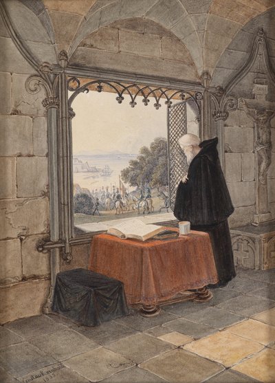 Crusader and Monk by Gustav Reinhold