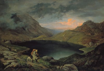 Lake in the Riesengebirge, 1839 by Gustav Karl Ludwig Richter