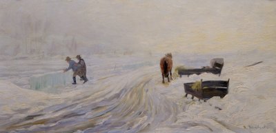 Ice Cutting on Bondivann by Gustav Wentzel
