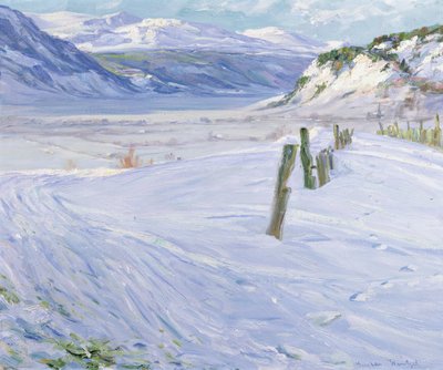 Winter landscape by Gustav Wentzel