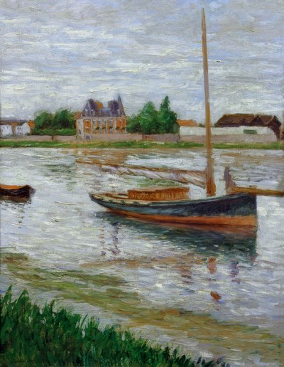Boat at Anchor on the Seine at Argenteuil by Gustave Caillebotte
