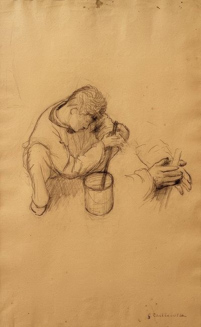 Study for The House Painters by Gustave Caillebotte