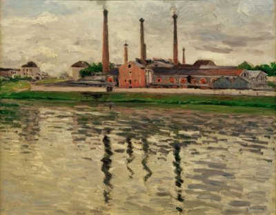 Factories in Argenteuil by Gustave Caillebotte