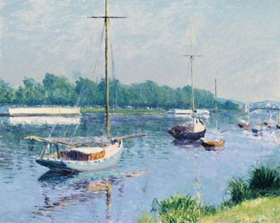 Lake Argenteuil (c.1882) by Gustave Caillebotte