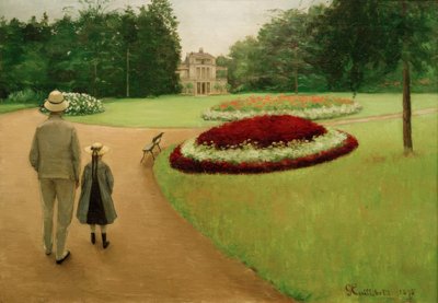 The Park of the Property at Yerres by Gustave Caillebotte