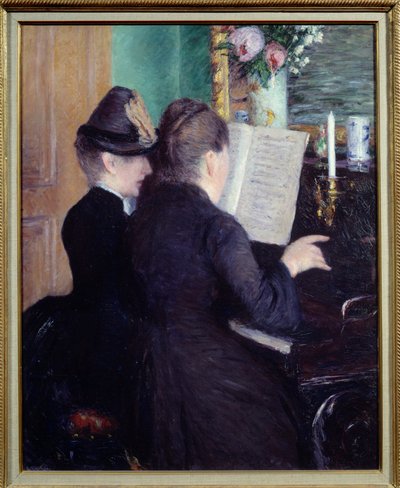 The Piano Lesson by Gustave Caillebotte