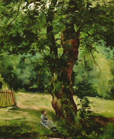 Woman Seated Beneath a Tree by Gustave Caillebotte