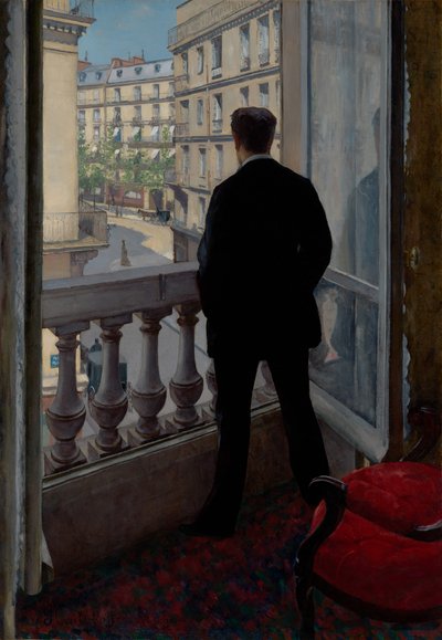 Young Man at His Window by Gustave Caillebotte