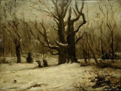 Winter Landscape by Gustave Courbet (attributed to)