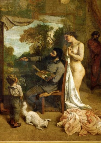 The Studio by Gustave Courbet