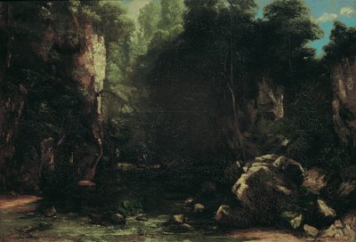 The Shady Stream by Gustave Courbet