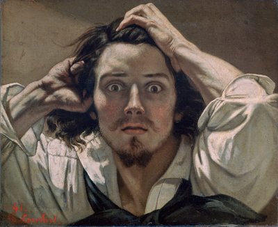 Desperate, Self-portrait by Gustave Courbet