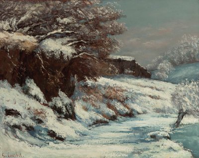 Effet de Neige by Gustave Courbet