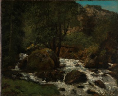 Forest Stream, Jura by Gustave Courbet