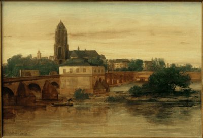 G. Courbet, View of Frankfurt am Main by Gustave Courbet