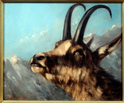 Head of Chamois by Gustave Courbet