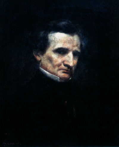 Hector Berlioz, French Romantic Composer by Gustave Courbet
