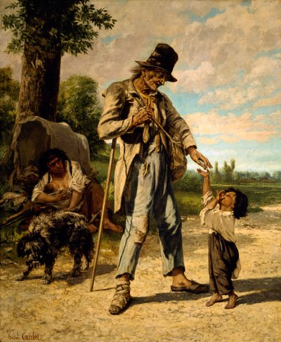 The Alms of a Beggar by Gustave Courbet