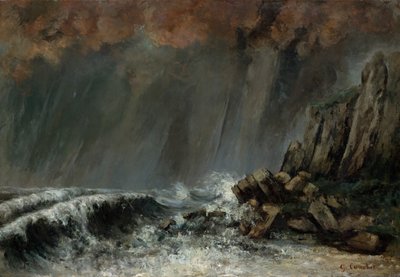 Marine: The Waterspout by Gustave Courbet