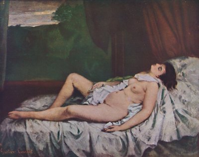 Reclining Nude by Gustave Courbet