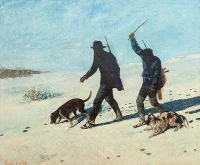 Poachers in the Snow by Gustave Courbet