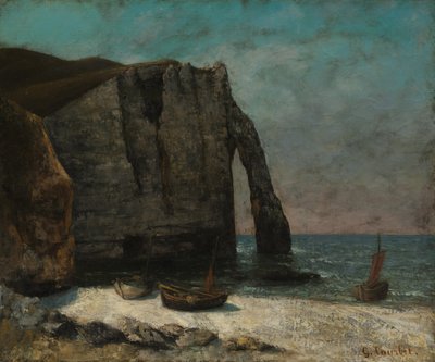 The Cliff at Étretat, after 1872 by Gustave Courbet