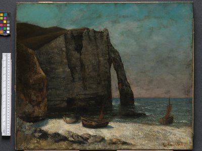 The Cliff at Étretat, after 1872 by Gustave Courbet