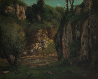 The Hidden Brook by Gustave Courbet