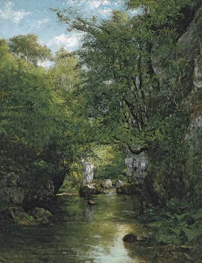 The Stream by Gustave Courbet