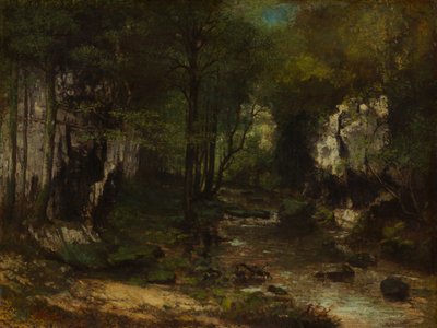 The Stream by Gustave Courbet