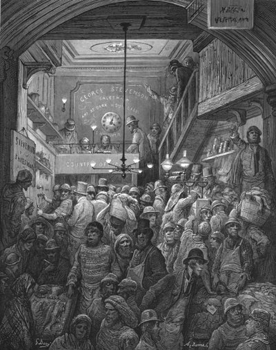 Billingsgate - Early Morning, 1872 by Gustave Dore