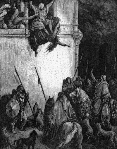 Death of Jezebel by Gustave Dore