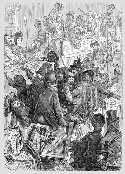 Home from Hampton Court Races by Gustave Dore