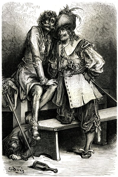 Illustration for the Captain Fracasse by Gustave Dore