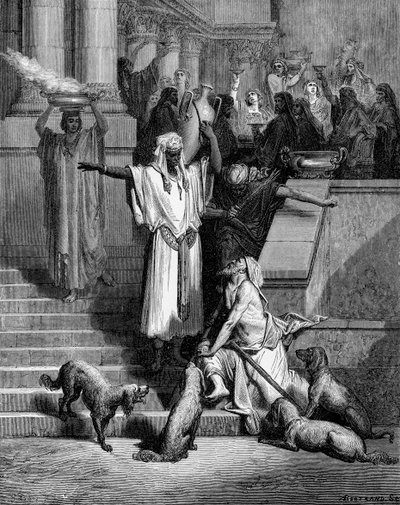 Lazarus and the rich man by Gustave Dore