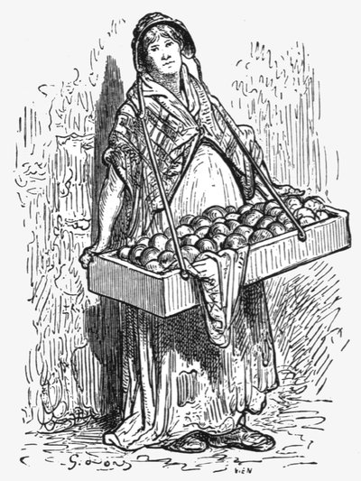 Orange Women by Gustave Dore