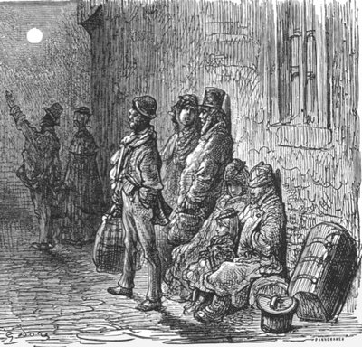 Provincials in Search of Lodgings by Gustave Dore