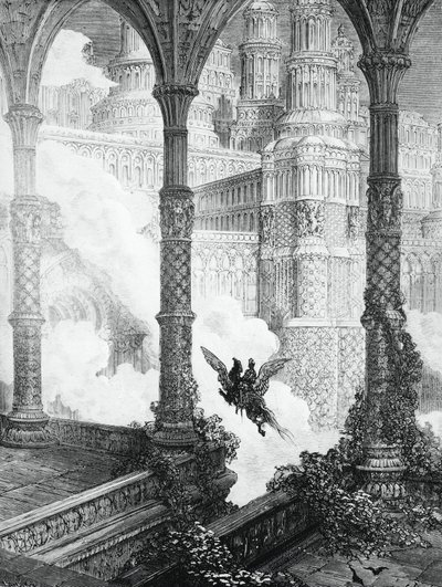 The Frenzy of Orlando by Gustave Dore