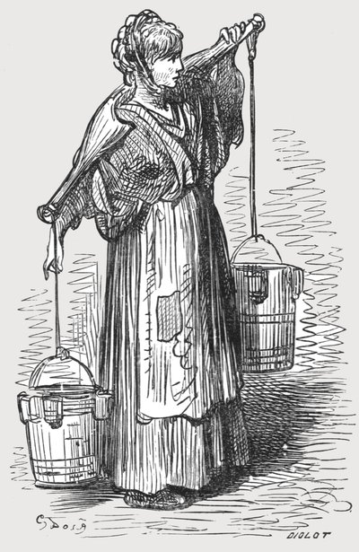 The Milk Woman by Gustave Dore