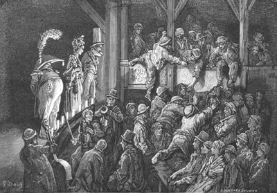 The Penny Gaff, 1872 by Gustave Dore