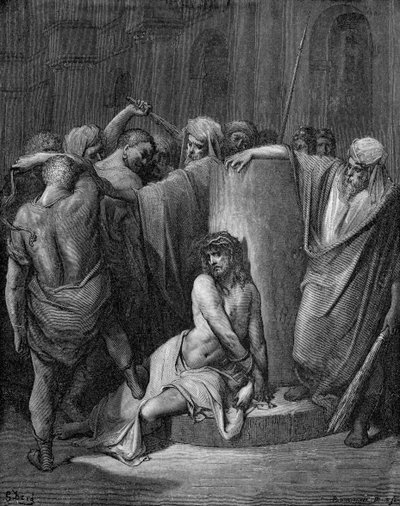 The flagellation of Christ by Gustave Dore