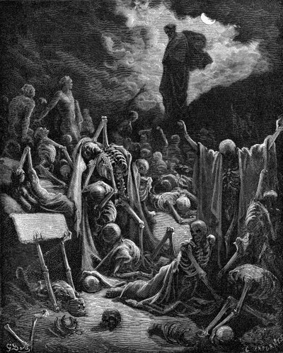 The vision of Ezekiel by Gustave Dore