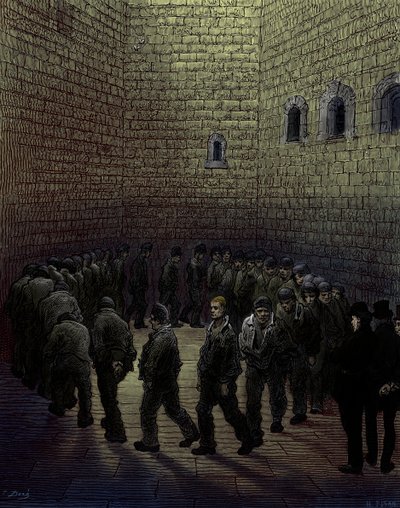 Victorian London Prison by Gustave Dore