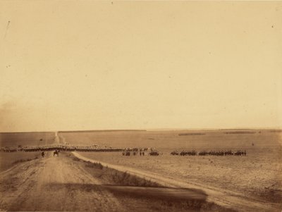 Cavalry Maneuvers, Camp de Chalons by Gustave Le Gray
