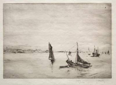 The Roadway of La Rochelle by Gustave Leheutre