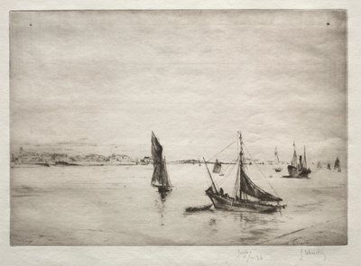 The Roadway of La Rochelle by Gustave Leheutre