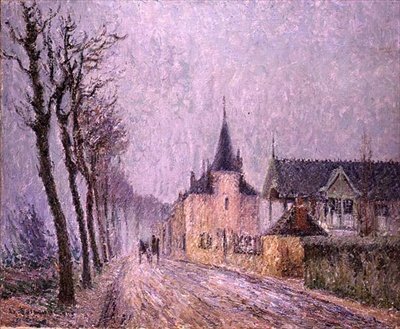 Pothuis Quay, Pontoise by Gustave Loiseau