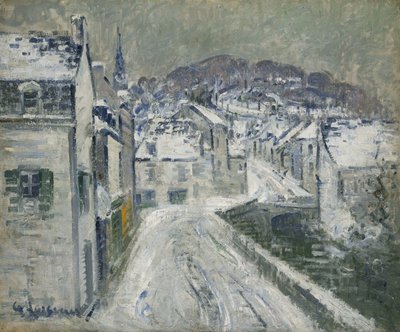 Snow in Pont-Aven, 1922 by Gustave Loiseau