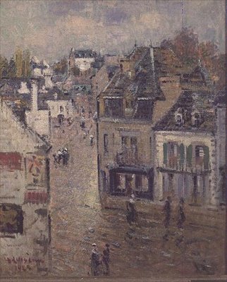 Street in Pont Aven after the Rain by Gustave Loiseau