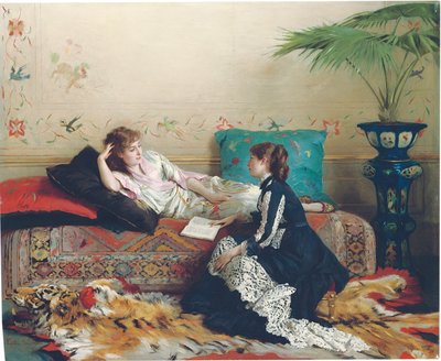 Idle Moments by Gustave Léonard de Jonghe